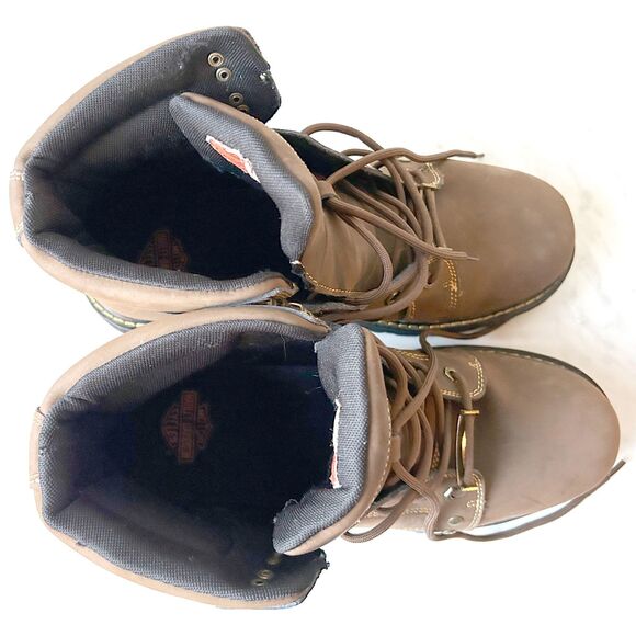 Harley-Davidson Keating Brown Leather Motorcycle Work Boots D93378 - Mens 11.5 main image 11